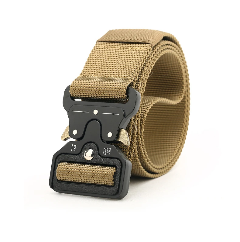 

Military Canvas Belt Men's Tactical Designer Belt Jeans Pants Stretch Nylon Belt Black Metal Buckle Belt