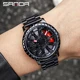 SANDA 2021Sports Men Fashion Hot sale Car Rim Watch 360 Degree Rotating Rim Dial Watch Stainless Steel Waterproof Quartz Clock Other Image