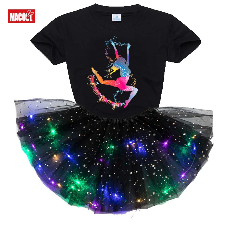 

Girl Birthday Dresses for Girls Tutu Princess Party Dresses with LED Lights Flower Birthday Party Cosplay Costume Girls Clothing