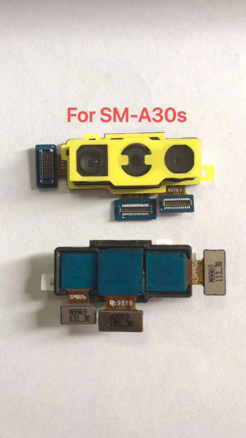 

Original Front and Rear Back Camera For Samsung Galaxy A30s A307 Main Facing Camera Module Flex Cable Replacement Spare Parts