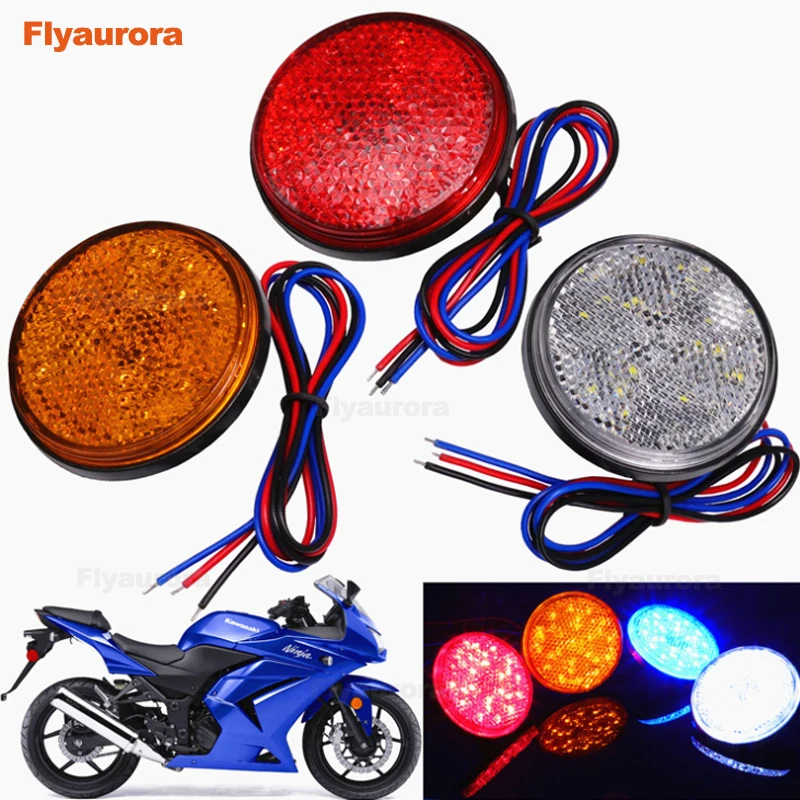 

Светодиодный отражатель для мотоцикла, задний фонарь сигнала поворота, задний стоп-сигнал, предупреждающий Боковой габаритный фонарь для д...