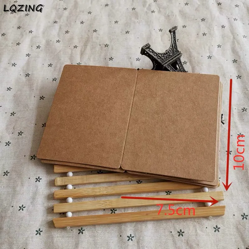 Ретро DIY Чистая крафт-бумага Пригласительные открытки крафт/черный/белый ручной