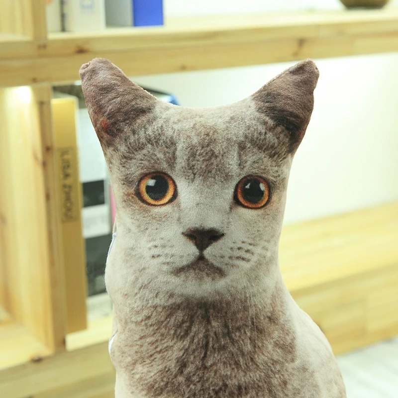 Мягкая плюшевая игрушка в виде кошки детская Успокаивающая подушка для сна