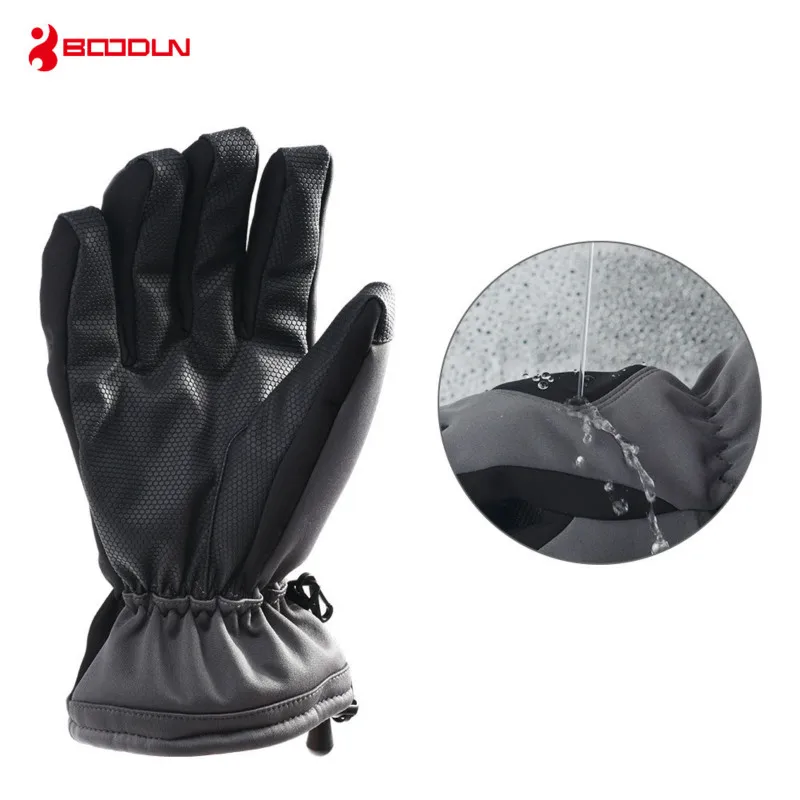 Boodun 5 цветов мужские и женские перчатки для сноуборда утолщенные теплые