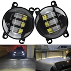 2x светодиодные противотуманные фары светильник 30 Вт 6000LM автомобилей спереди DRL Противотуманные лампы для Mitsubishi Pajero Montero Outlander Triton L200 Galant Кольт Eclipse RVR Endeavor