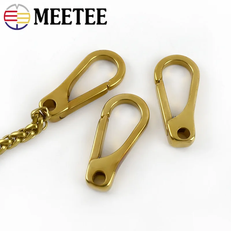 2 шт. Meetee твердая латунная застежка-крючок металлическая сумка для багажа Пряжка