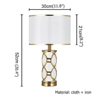 white table lamps desk luxury simple bedside nordic table lamp ceramic base dimmer switch hotel decoration lampara ceramica mesa