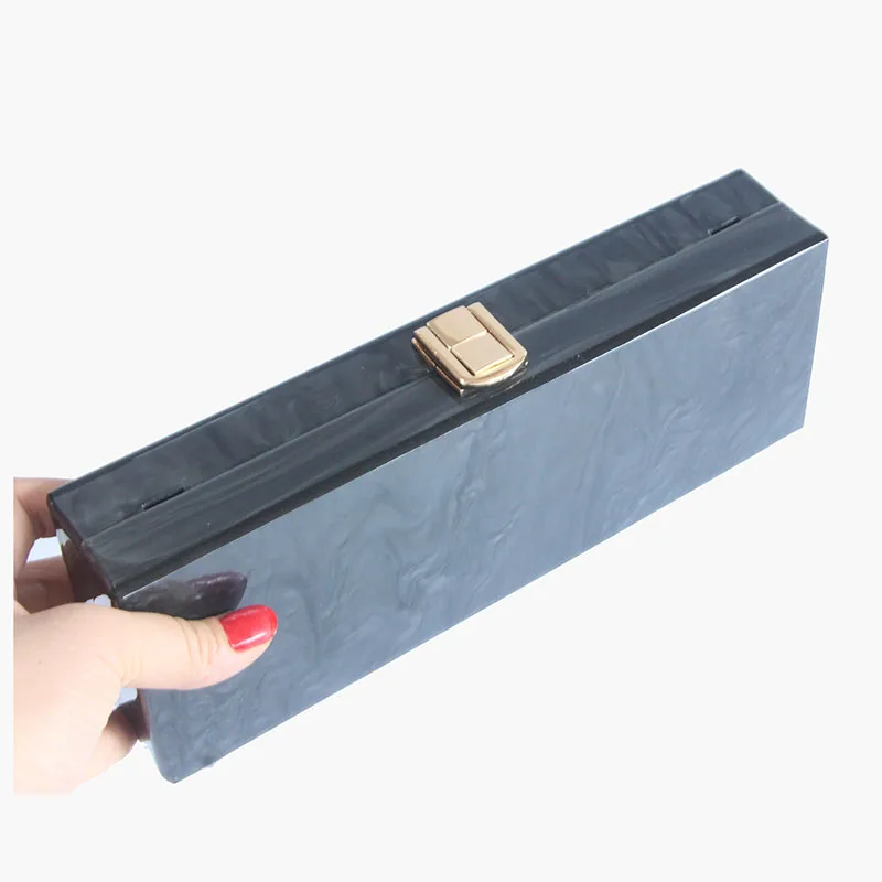 Жемчужные черные длинные женские модные акриловые сумки через плечо с маленьким