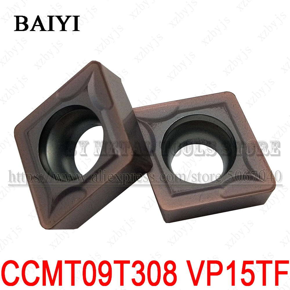 

10 шт. CCMT09T308 VP15TF высокого качества карбида вставлять внутренние токарный инструмент CCMT 09T308 CNC токарный инструмент поворотная лопасть