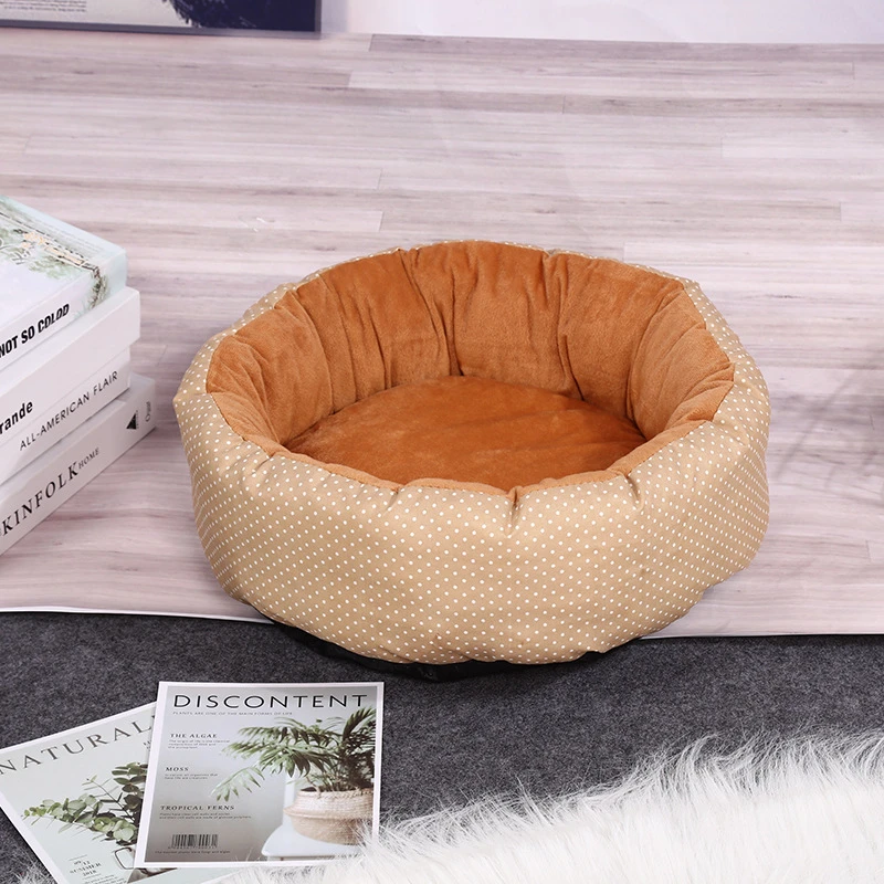 Модная теплая кошачья кровать Benepaw в горошек маленький и средний размер