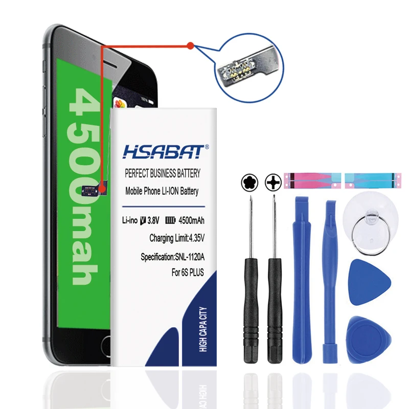 HSABAT литиевая батарея для Apple iphone 6S 6 7 5S для iphone 6 plus сменные батареи Внутренняя батарея телефона