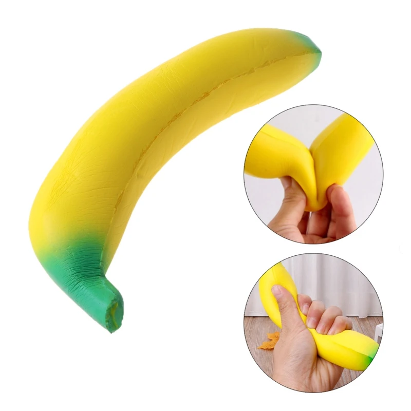 

18CM Simulation Banana Squishy Toy Slow Rising Squeeze Stress Decompression Doll