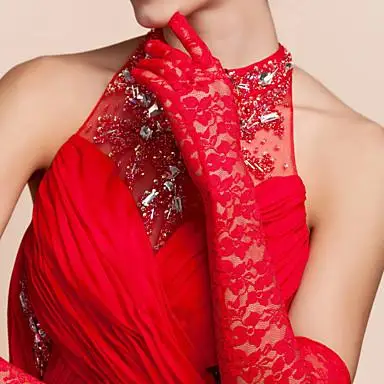 Новая мода 2020 Опера Длина пальцев перчатки черный/белый/Шампань/розовый/красный