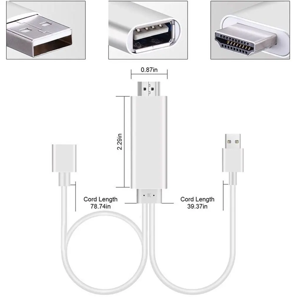 Горячая 2019 MHL Micro USB к HDMI HD 1080P ТВ кабель адаптер для Android samsung телефон планшет Galaxy S8 S7