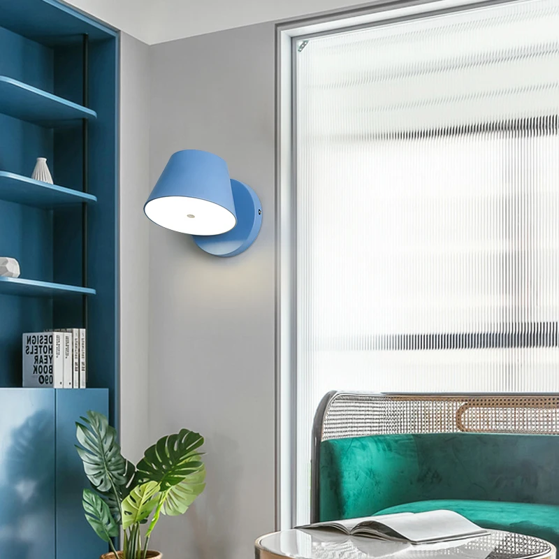 

Khelse Nordic Wall Led Lights Modern 350 Rotating Indoor Wall Lights Living Room Bedside Lamp Children Room Aisle Study Lights