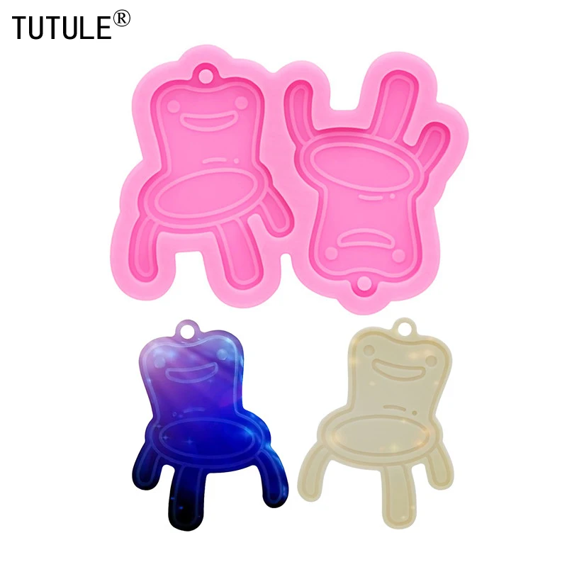 Блестящие серьги в виде лягушки силиконовая форма брелок кастинговое украшение