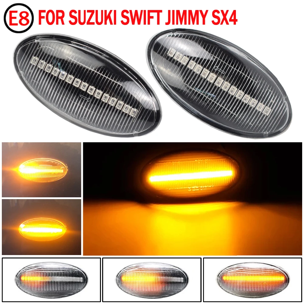 

For Suzuki Swift MZ EZ FZ Vitara Jimny Splash Grand APV Arena Alto SX4 LED Dynamic Blinker Side Marker Turn Signal Lights Lamp