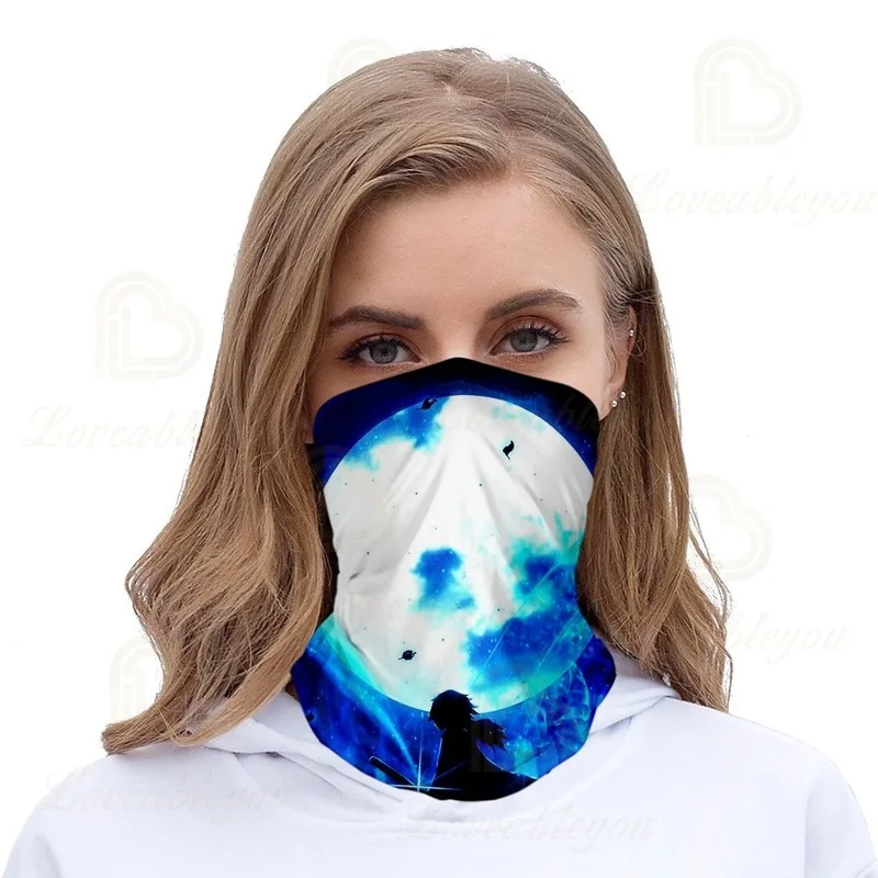 

Demon Slayer 3d Print Magic Men Women Scarf Outdoor Sports Bicycle Riding Headband Neck Tube Bandanas Face