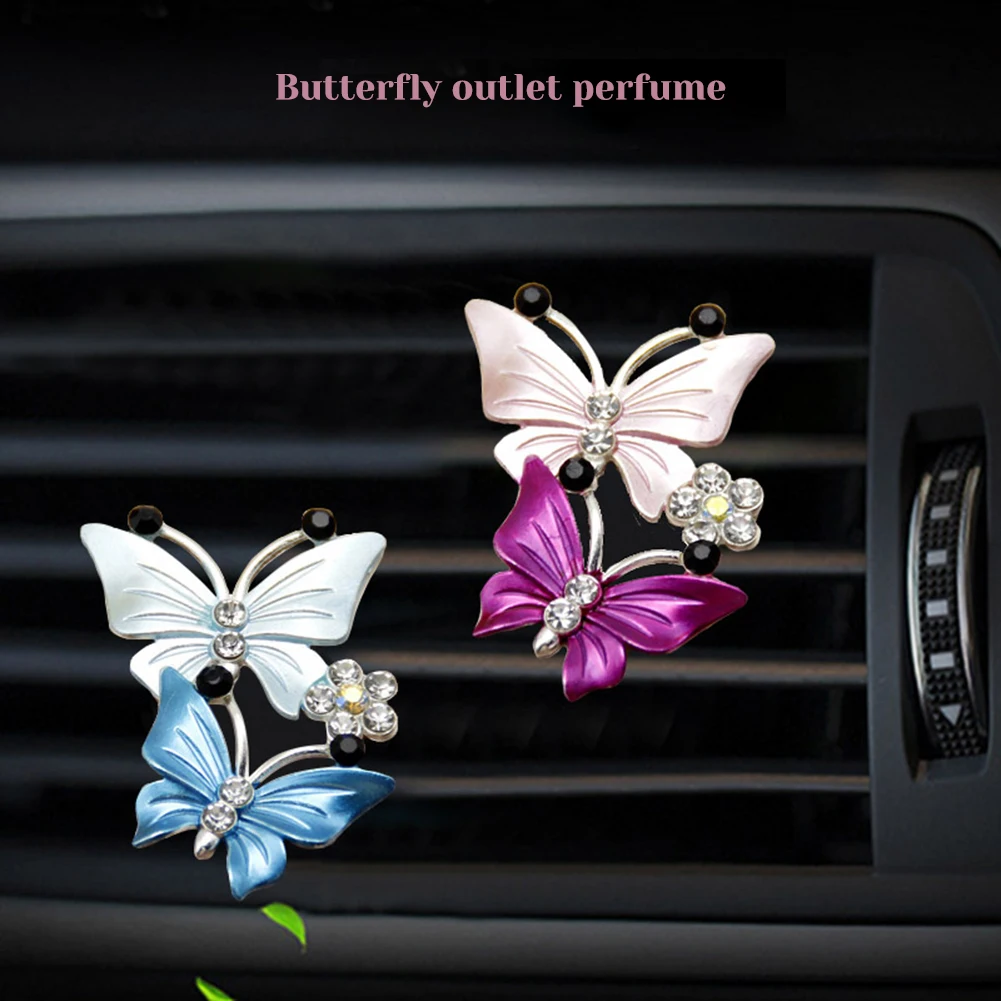 

Butterfly Shaped Aromatherapy Car Clip Air Vent Outlet Perfume Diffuser Flavor Scent Decor Air Conditioning Freshener Auto Parts