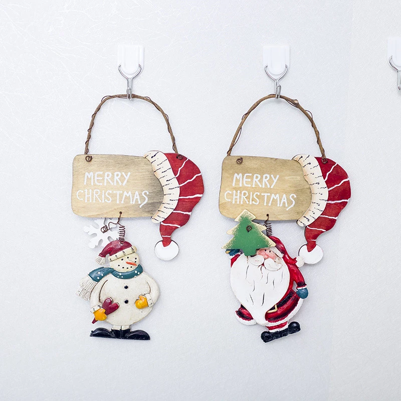 

Santa Claus Snowman Christmas Tree Decoration Pendants Hanging Ornaments Crafts Xmas New Year Party Wedding Home Decor 63151