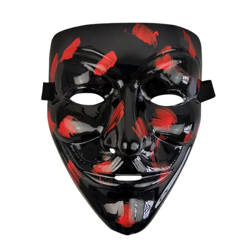 

New 10 Pcs MultiColor Style V for Vendetta Mask Halloween Masquerade Party Horror Mask Cosplay Costume Accessory Funny Mask Hot