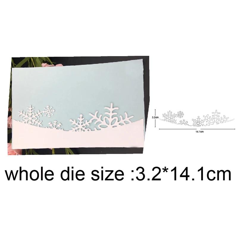 

Christmas Snowflakes Border Metal Cutting Dies stamp and dies Stencils DIY Scrapbooking dies Album Card Making Embossing Die Cut