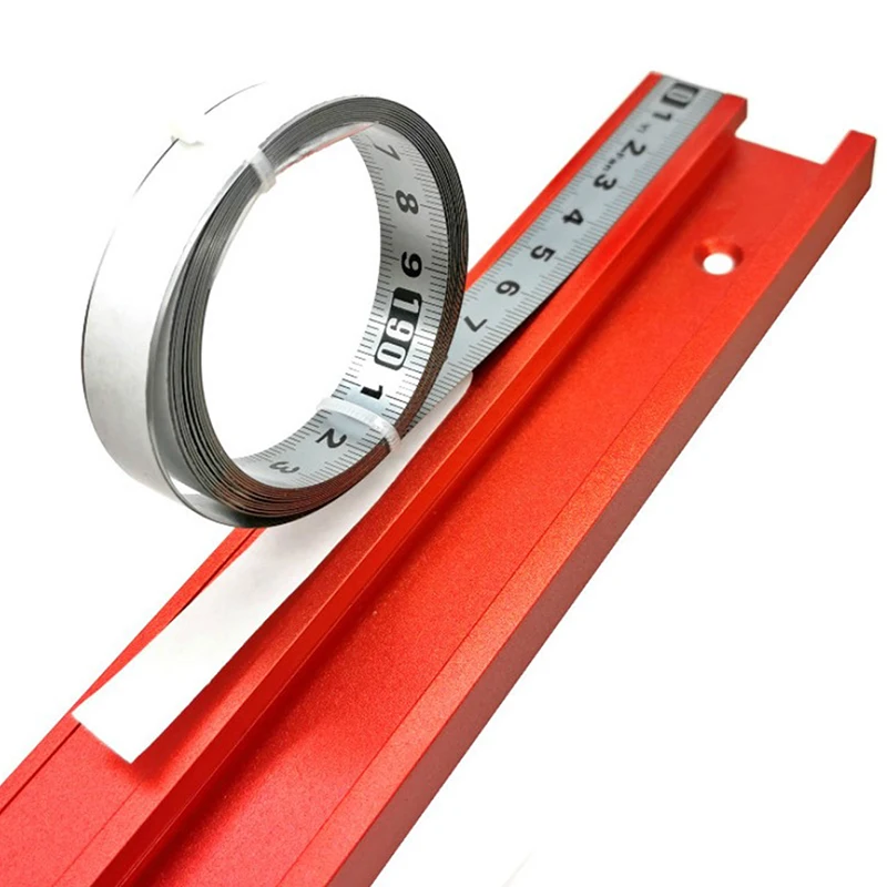 

1/2m Stainless Steel Miter Track Tape Measure Self Adhesive Metric Scale Ruler Rust-Proof Durable And Wear-Resistan Ruler