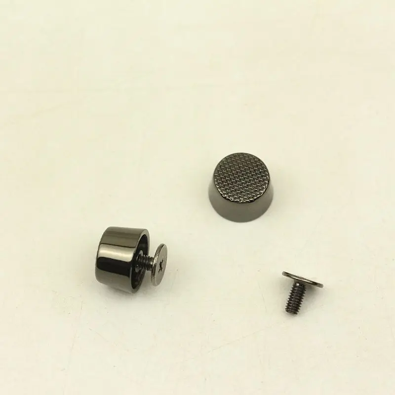 100Pcs 10mm Metal Feet Bucket Shape Screw Back Rivets Studs Nail Stud for Garment Leather Craft Belt Wallet Decoration Parts