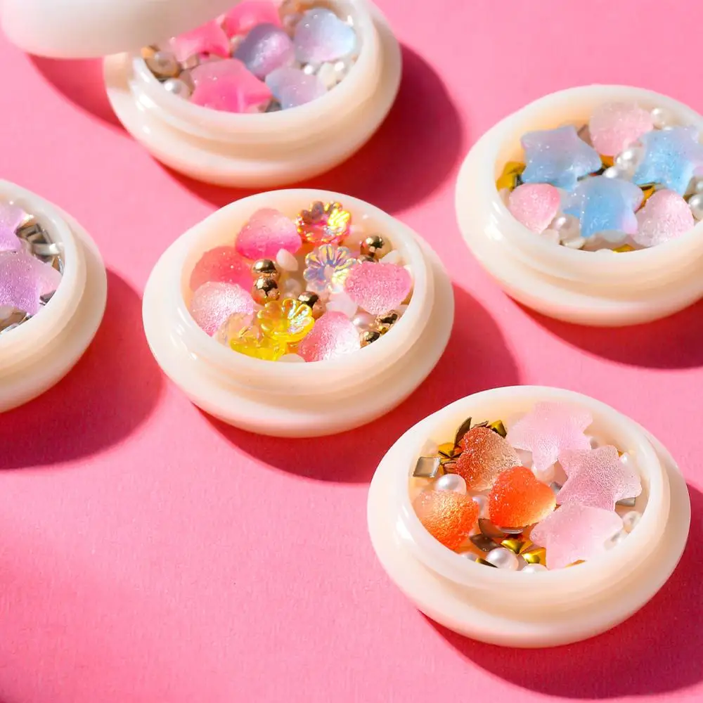 Цветные аксессуары для дизайна ногтей 3D конфетные стразы Жемчужное Украшение в