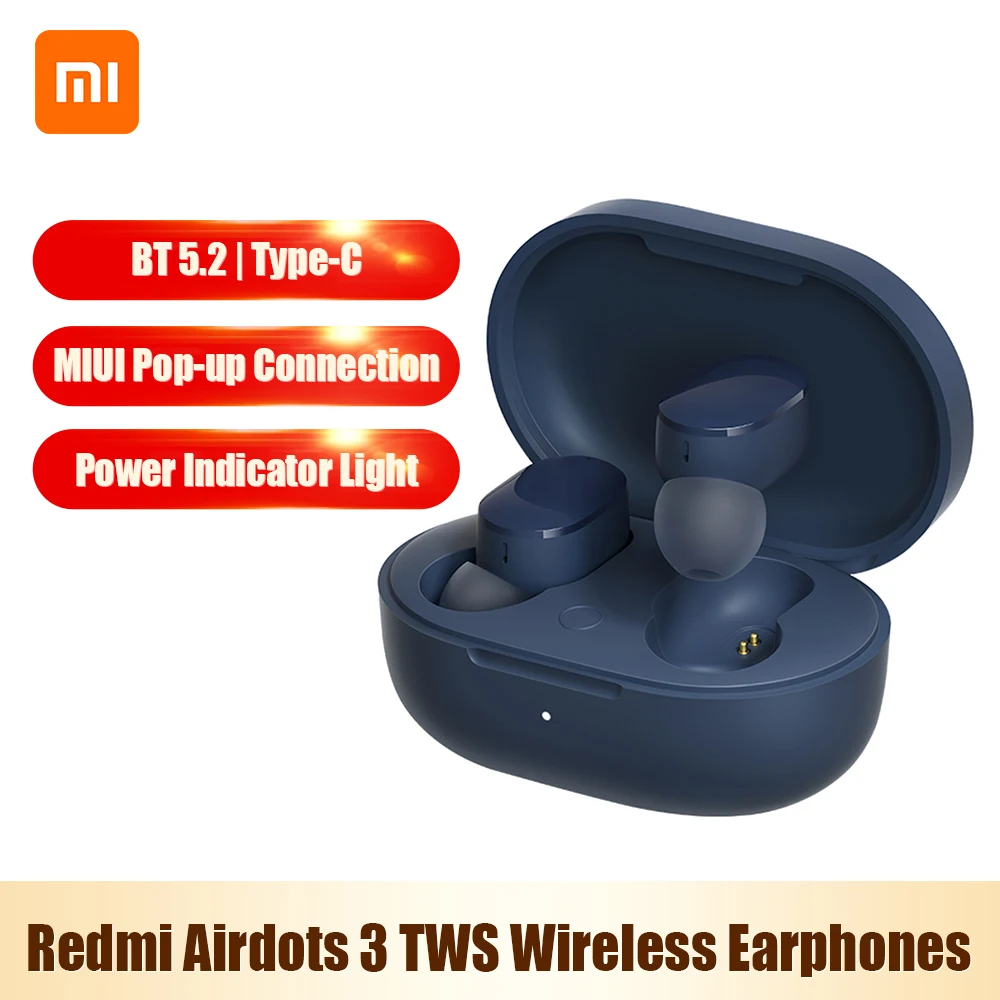 Беспроводные наушники Xiaomi Redmi AirDots 3 Mi True Bluetooth 5 2 стерео автоматическое соединение