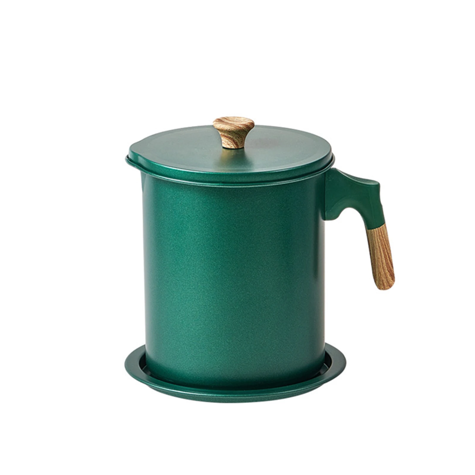 

Separator Stainless Steel Container Dustproof Leakproof Cooking Bacon Grease Keeper With Lid Oil Strainer Pot Frying Kitchen