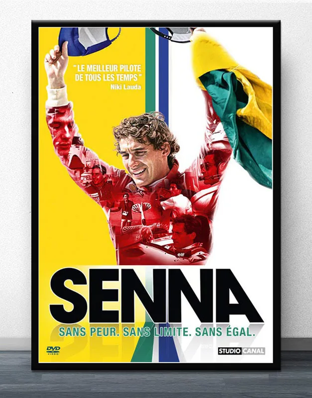 Постер и принты Горячие Ayrton Senna F1 формула mlaren чемпион мира стены искусства холст картина Современная для декора дома комнаты - Цвет: Dark Khaki