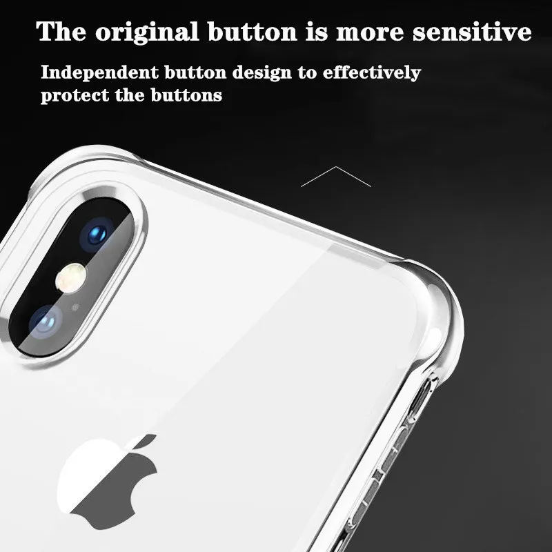 

Luxury Soft TPU Transparent Phone Case For Huawei Mate 40 30 20 P40 P30 P20 Pro Accessories Shockproof Airbag protective Case