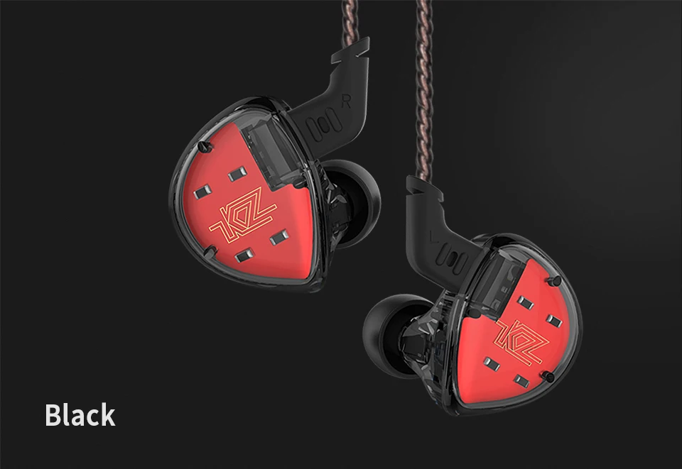 KZ ES4 1BA с 1DD гибридные наушники-вкладыши HIFI DJ Monito спортивные наушники для бега наушники-вкладыши KZ AS10 KZ ZS10 ZSR ZST ZSA ZS6