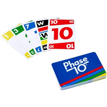 UNO-Phase 10 Potter Card Game Mattel Games Genuine Family Funny Entertainment Board Game Fun Poker Playing Toy Gift Box Uno Card 6