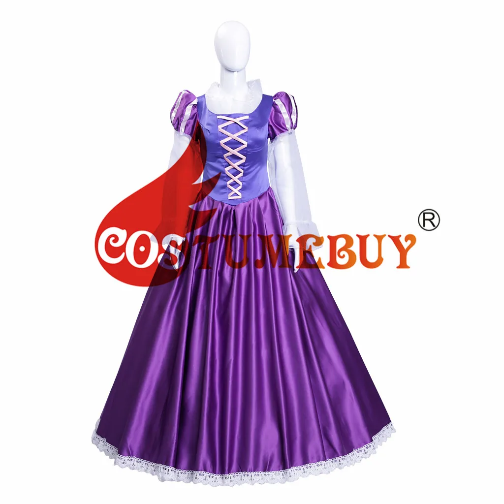 Costumebuy запутанное нарядное женское платье, маскарадный костюм для женщин и девочек, фиолетовые платья принцессы Рапунцель, наряд на заказ