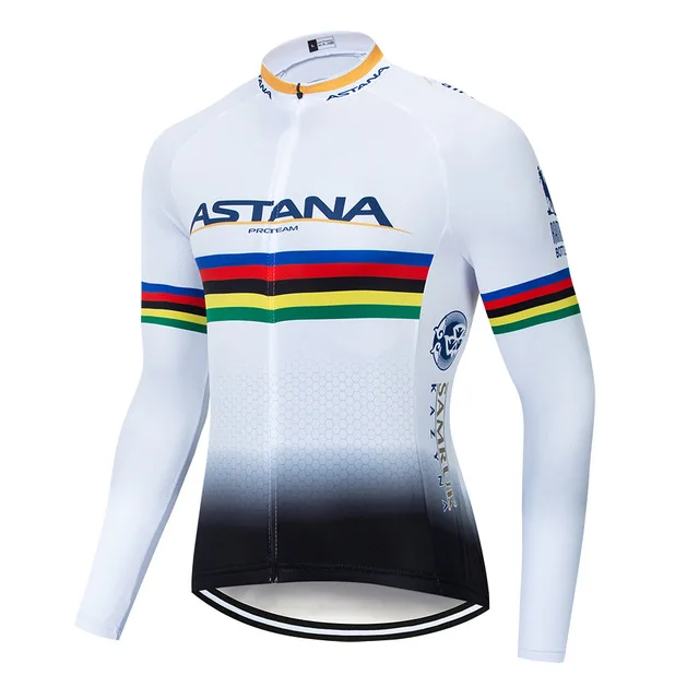 Астана hombres Pro ciclismo ropa de verano Jersey de Ciclismo de manga larga de los hombres de secado raspido de bicicleta de mon