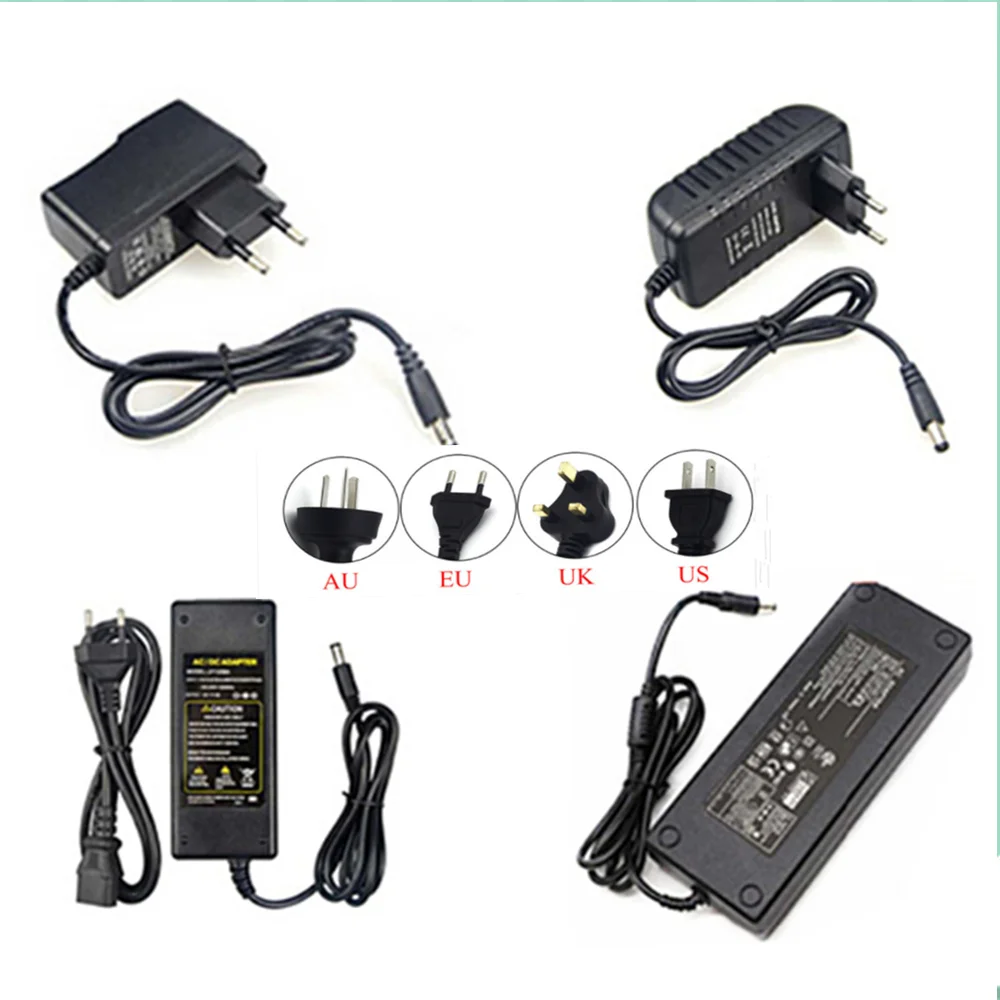 

AC 100V-240V DC 12V 1A 2A 3A 5A 6A 8A 10A Power Supply Adapter 12 V Volt Lighting Transformer Converter For LED Strip Light CCTV