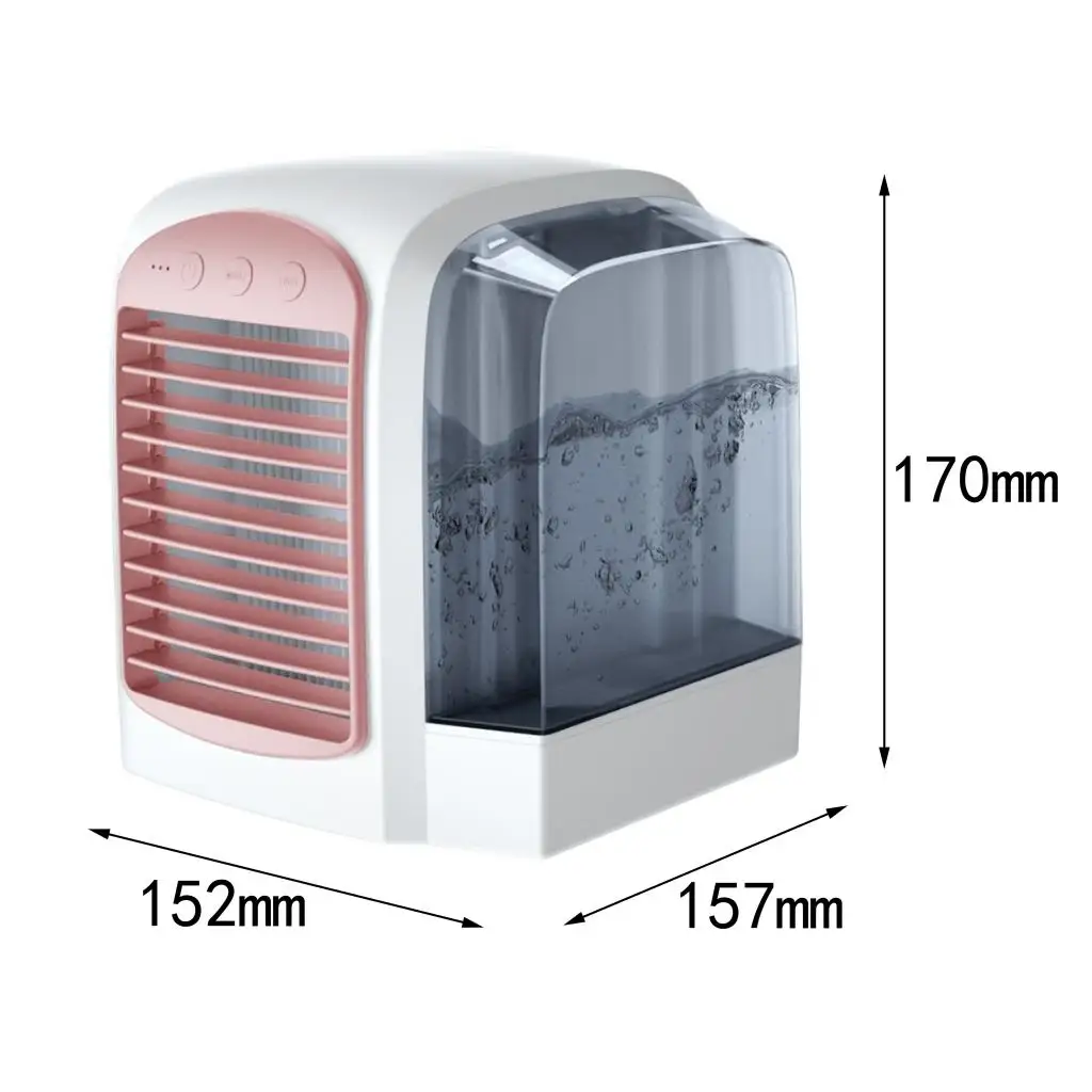 

Portable Indoor Desktop Cooling Evaporative Cooler Air Cooler Fan w/ Water Tank