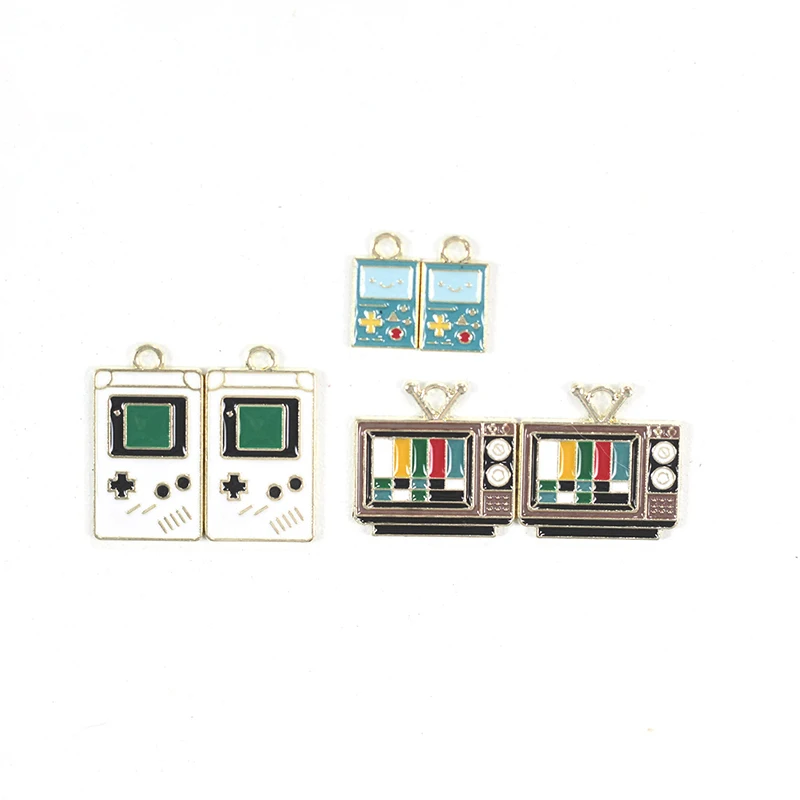 

10Pcs Cute Metal Game Consoles Charms For DIY Making Earrings Necklace Bracelet Jewelry Accessories