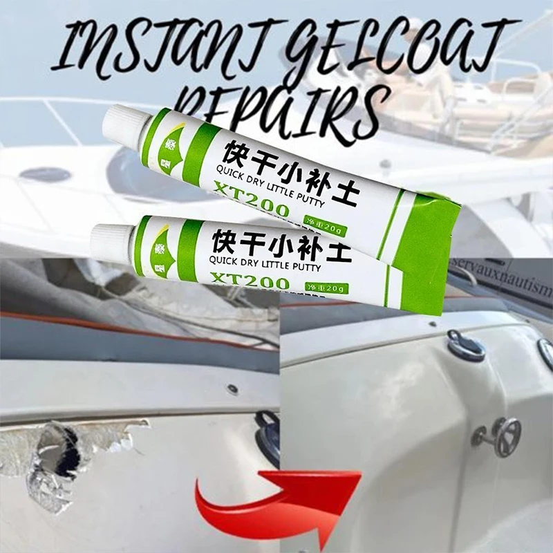 

Fiberglass Boat Repair Paste Quick-drying Putty Paint Repairing Eye-filling Gray Paint Scratch Repair Agent