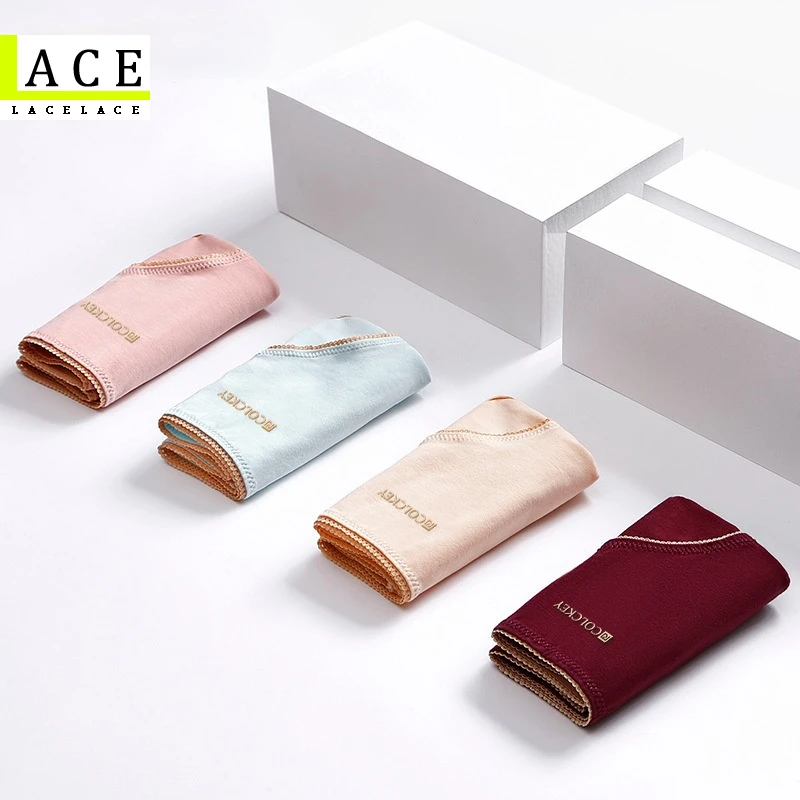 4 шт. 100% хлопковые трусы растяжения милые шорты комплект Для женщин Спортивная