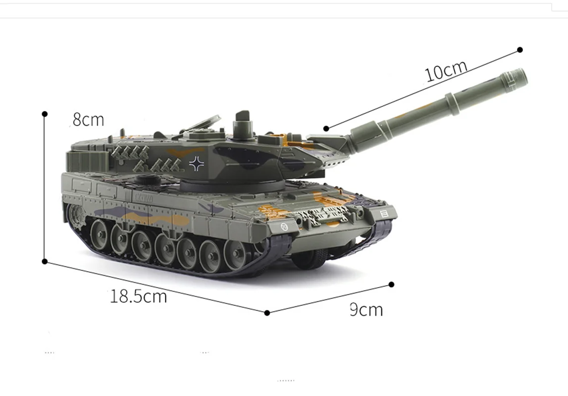 Высокая моделирования 1:40 сплав тянуть обратно с леопардовым принтом модель танк