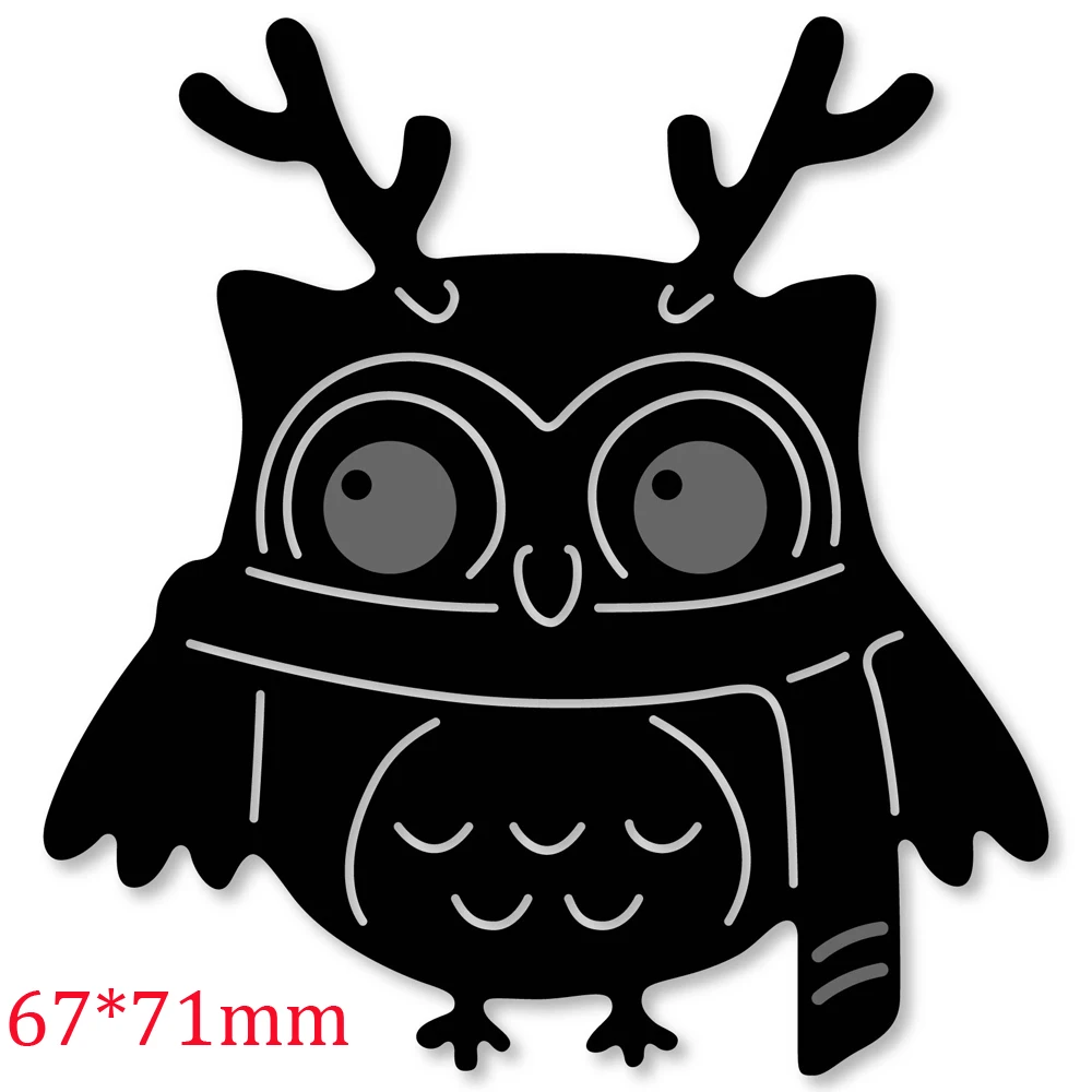 Сова рамка Швейные металлические режущие штампы трафарет для изготовления карт