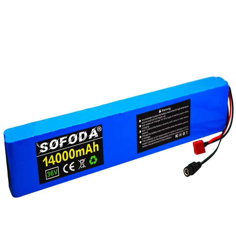 Sofoda е байка 36В 10S4P 14Ah 42В 18650 полосы комплект литий ионный батарей цилиндрическая