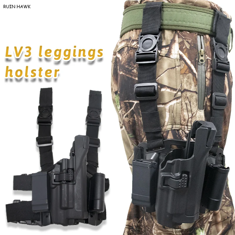 

Tactical Glock 17 Accessories Leg Holster Pistol Gun Holster for Glock Series 17 19 22 23 31 32 Weapons For Shooting