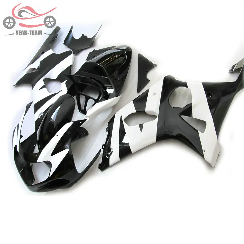 Пользовательские ваши Обтекатели для Suzuki GSX R1000 2000 2001 2002 K2 Белый Черный ABS пластик