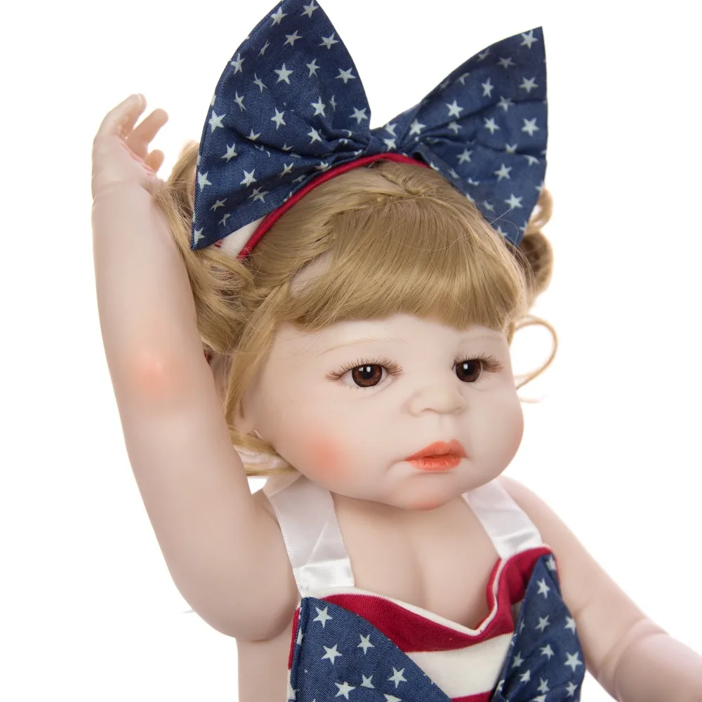 Blonde Girl alive bebes reborn baby полное Силиконовое боди куклы игрушки для детей подарок 22