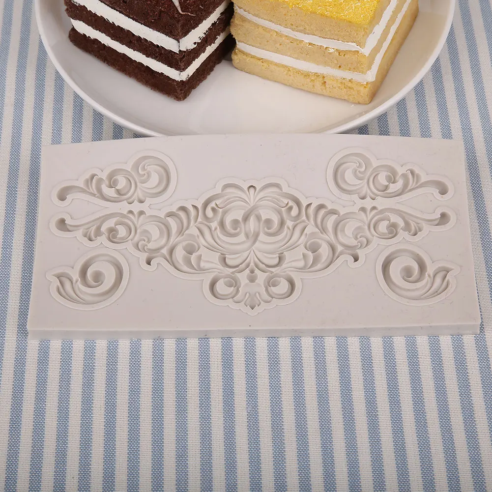 Силиконовая рамка Magiccakemold форма для торта в стиле барокко шоколадного