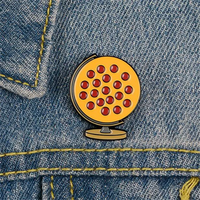 Новый глобус металлический декоративный значок булавка рубашка отворот куртка